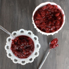 Two Cranberry Sauces