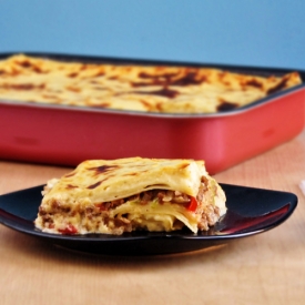 Bechamel Beef Lasagna