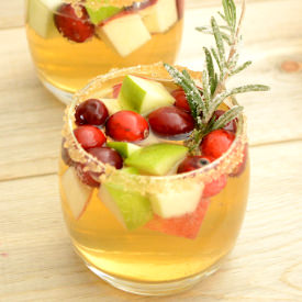 Apple Cider and Cranberry Sangria