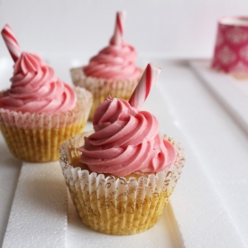 Candy Cane Cupcakes