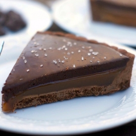 Chocolate Caramel Tart w/ Sea Salt