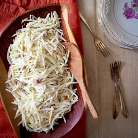 Kohlrabi Fennel Slaw with Blue Cheese