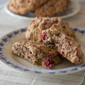 Raspberry & Raisin Scones