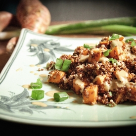 Red Quinoa & Sweet Potato Salad