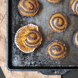 Cinnamon Swirl Pumpkin Cupcakes