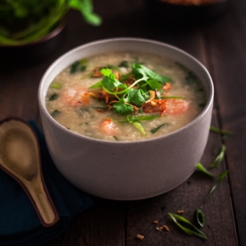 Shrimp & Bok-Choy Congee