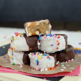 Caramel Pretzel Cookie Dough Bites