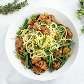 Zucchini Pasta and Leftovers