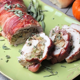 Stuffed Turkey Breast in Prosciutto