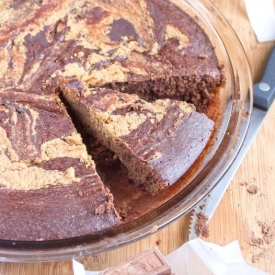 Peanut Butter Swirl Brownies