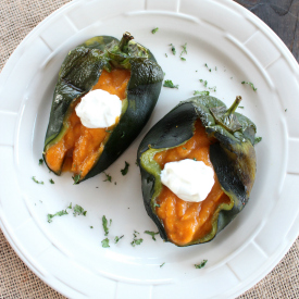 Butternut Squash Stuffed Peppers