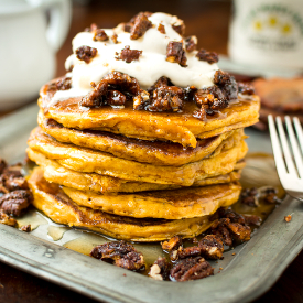 Brown Butter Pumpkin Pancakes