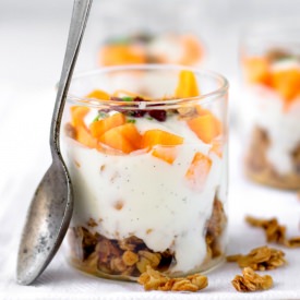 Persimmon Yogurt Granola Parfait