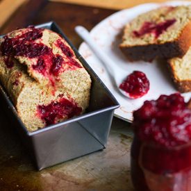 Mulled Wine Cranberry Cornbread