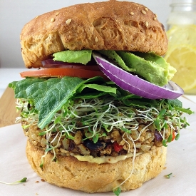 Tri-Bean Veggie Burger