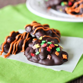 Fall Decorated Peanut Clusters