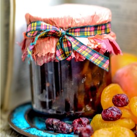 Cranberry and apricot relish