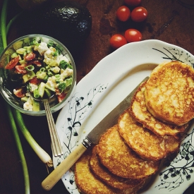 Corn Fritters with Salsa