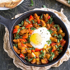 Squash, Kale & Pepper Hash