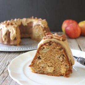 Apple Bundt Cake with Caramel Frost