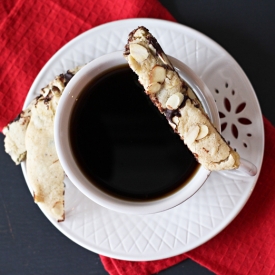 Dark Chocolate Almond Biscotti