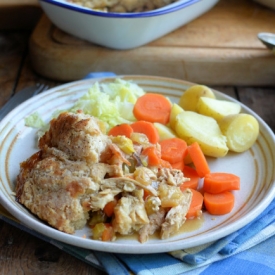 Chicken & Ham Leftovers Pot Pie