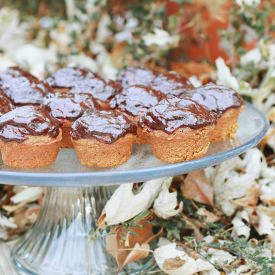 Pumpkin Muffins with Glaze