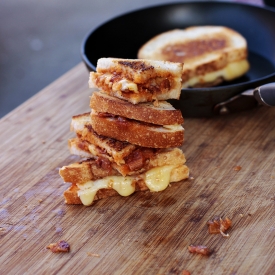 Tomato Bacon Jam Grilled Cheese