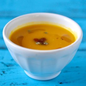 Pumpkin Soup with Spicy Salsa