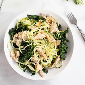 Kale and Chicken Zucchini Pasta