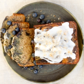 Blueberry Coconut Banana Bread