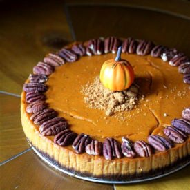 Vegan Pumpkin Speculoos Cheesecake