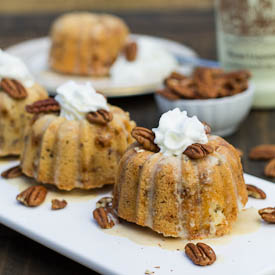 Pecan-Toffee Mini Bundt Cakes