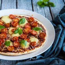 Cherry Tomato, Mozzarella Pizza