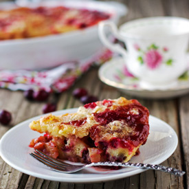 Easy Cranberry and Apple Cake