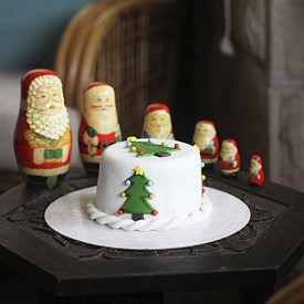 A Christmas Tree Christmas Cake