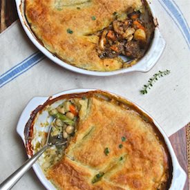 Vegetable and Beef Pot Pies