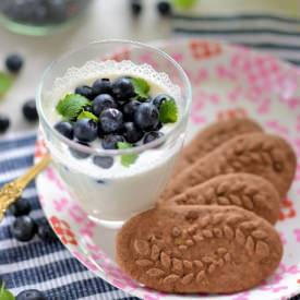 Blueberries with Honey-Lemon Yogurt