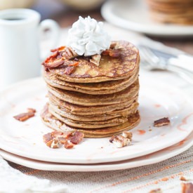 Pumpkin Pancakes with Bacon