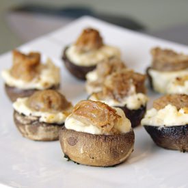 Asiago-Stuffed Mushrooms