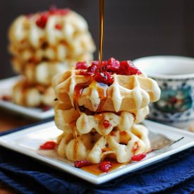 Cranberry, Feta, and Fennel Waffles