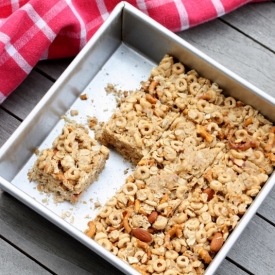 Peanut-Almond Snack Bars