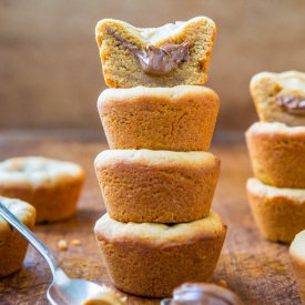 Chocolate PB-Stuffed PB Cookie Cups