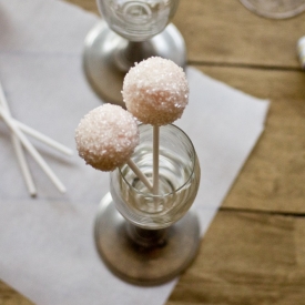 Pink Champagne Cake Pops