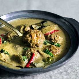 Thai green curry meatballs