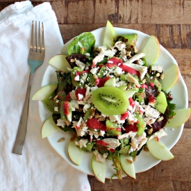 Turkey, Kiwi, and Green Apple Salad