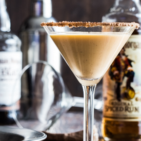 Pumpkin Eggnog Martini