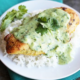 Baked Tomatillo Ranch Chicken