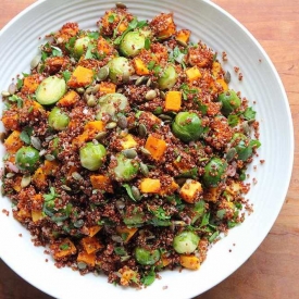 Brussels Sprouts Quinoa Salad