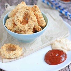 Low Fat Baked Onion Rings